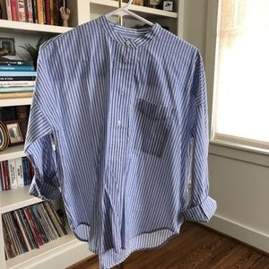 Everlane The Collarless Air Shirt - Size 4